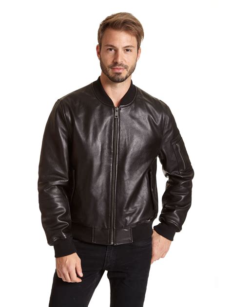 leather jacket mens walmart